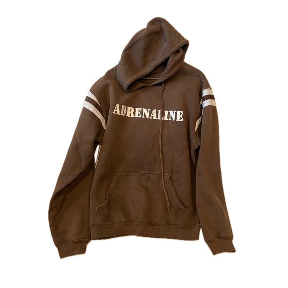 Port Authority Sport Tek Adrenaline Brown Hoodie Mens M - Picture 1 of 3